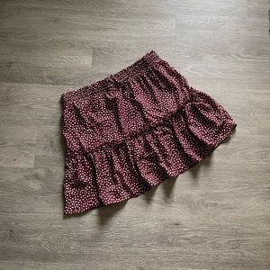 NWOT XL High Waisted Burgundy Skirt